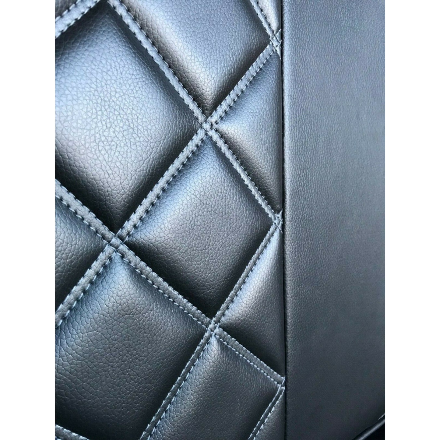 3/4 Width Rock and Roll Bed Upholstery and Frame (Black)
