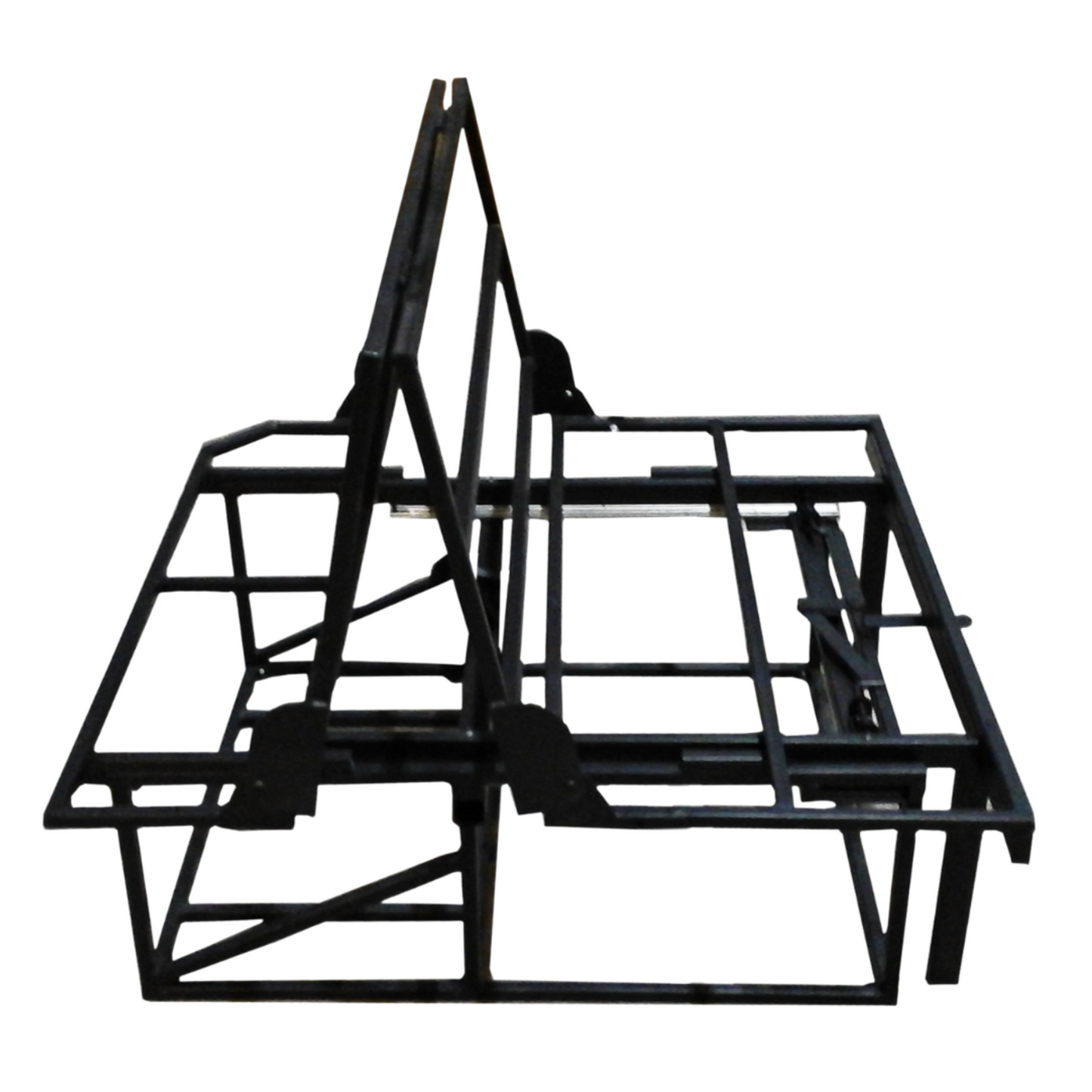 3/4 Width Rock and Roll Bed Upholstery and Frame (Black)