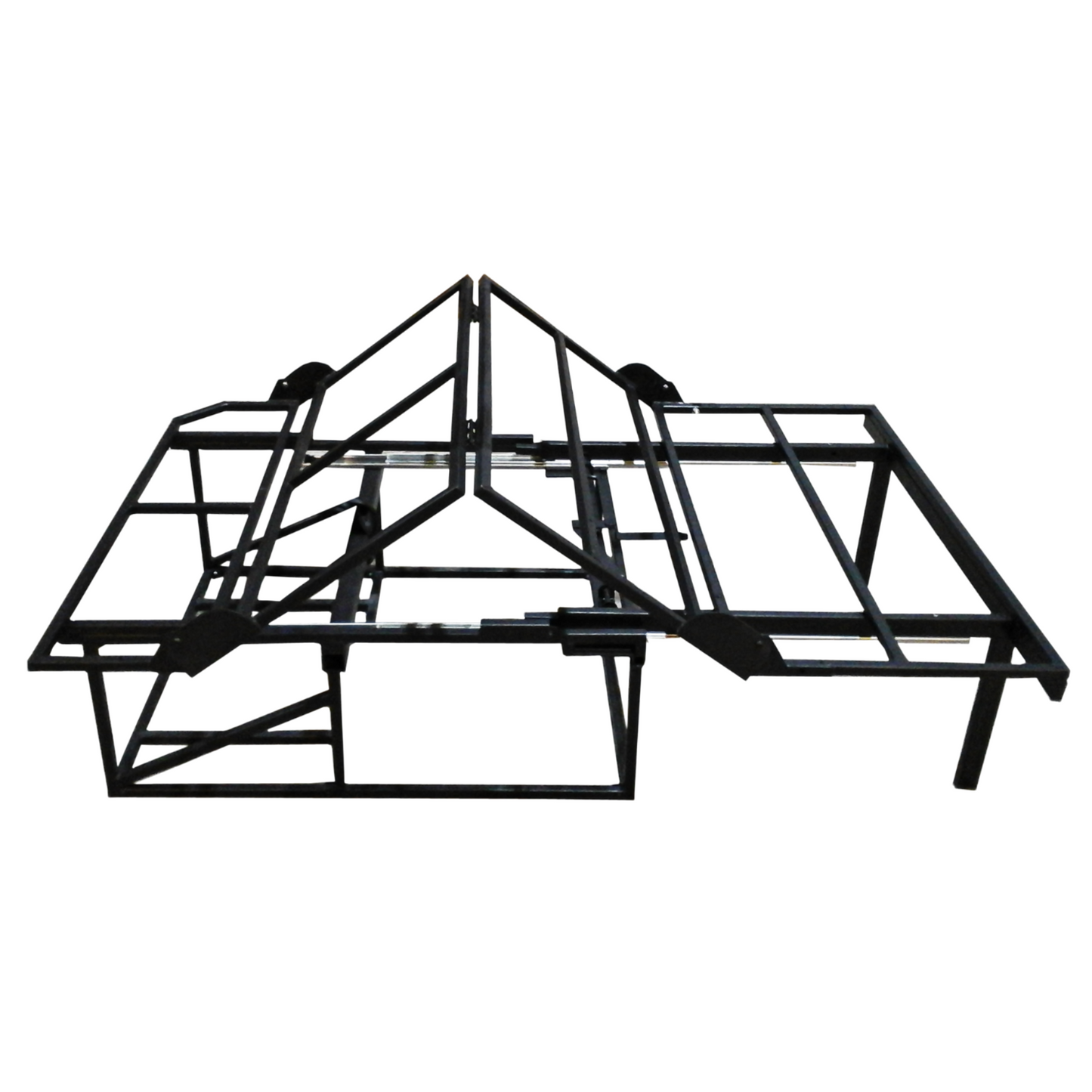 3/4 Width Rock and Roll Bed Upholstery and Frame (Black)